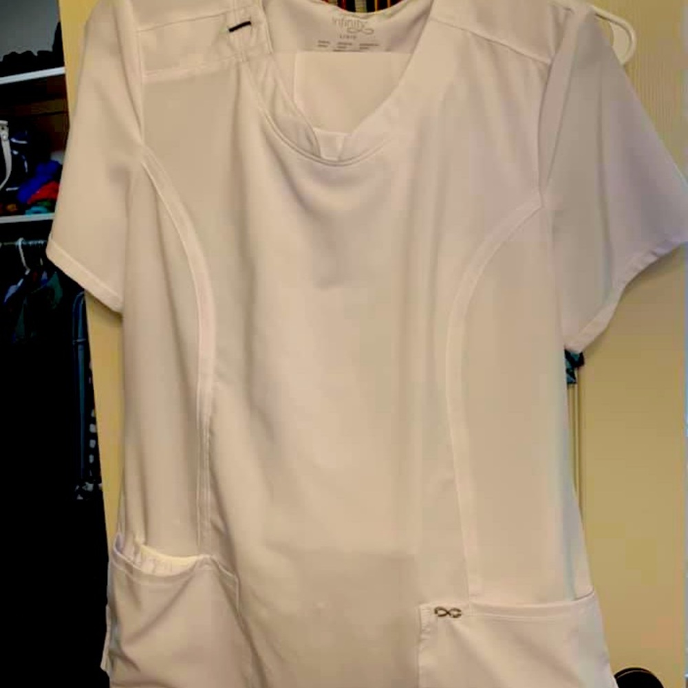 NWOT white Cherokee scrub set